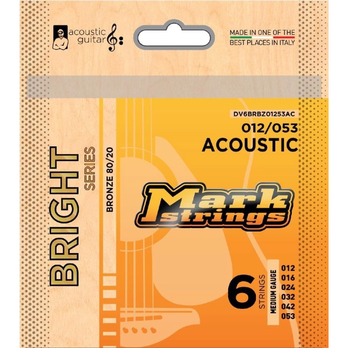 Stygos akustinei gitarai MarkStrings Bright 12-53