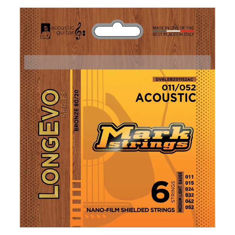 Stygos akustinei gitarai MarkStrings Longevo 11-52