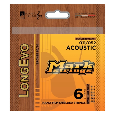 Stygos akustinei gitarai MarkStrings Longevo 11-52