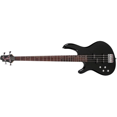 Bosinė gitara kairiarankiams Cort Action Bass Plus LH BK