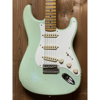 Elektrinė gitara Fender Custom Shop B2 58 Stratocaster Relic Super Faded Aged Surf Green