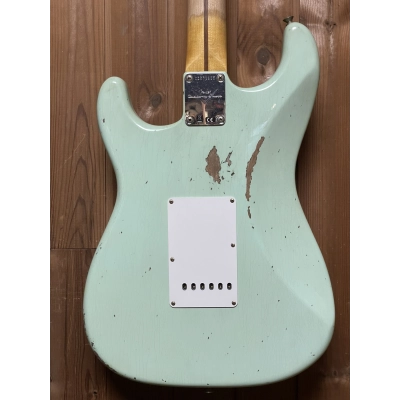 Elektrinė gitara Fender Custom Shop B2 58 Stratocaster Relic Super Faded Aged Surf Green