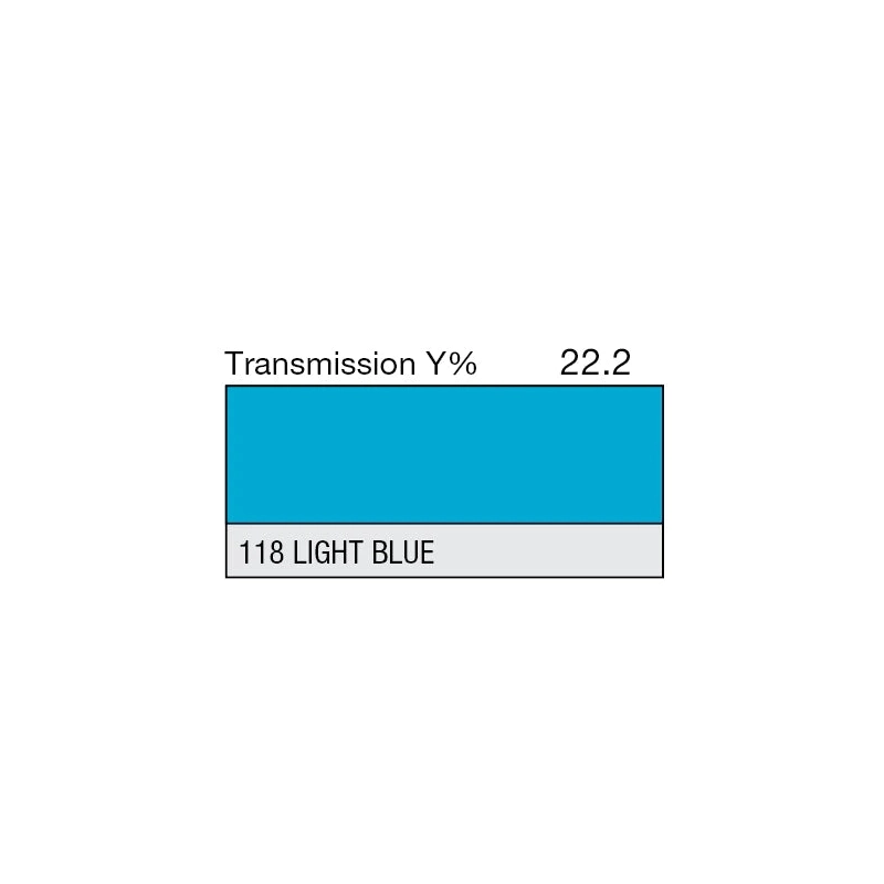 Apšvietimo filtras LEE 118 Light Blue