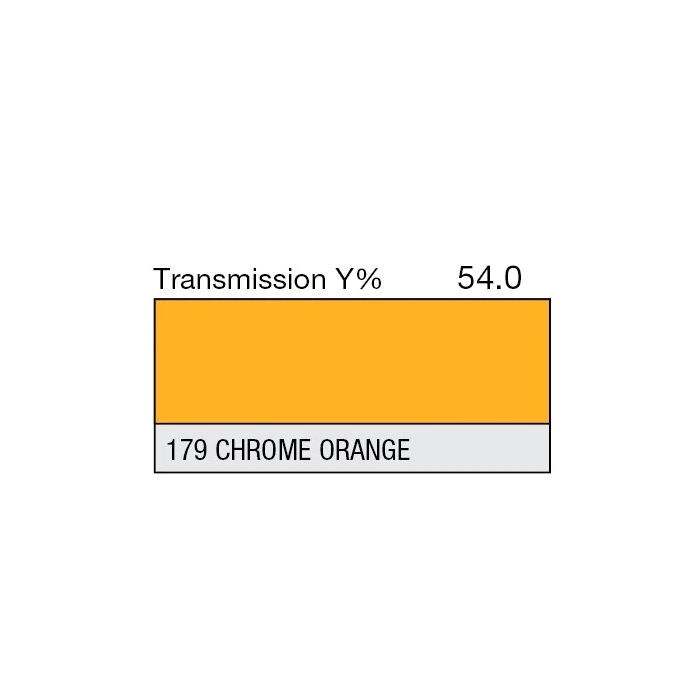 Apšvietimo filtras LEE 179 Chrome Orange