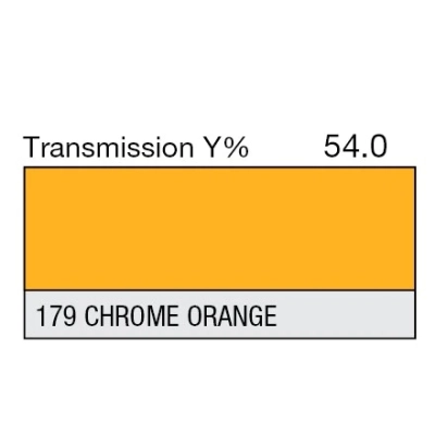 Apšvietimo filtras LEE 179 Chrome Orange