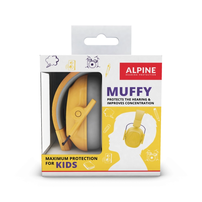 Apsauginės ausinės vaikams Alpine Muffy Kids Yellow