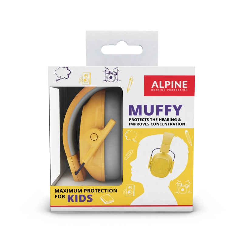 Apsauginės ausinės vaikams Alpine Muffy Kids Yellow