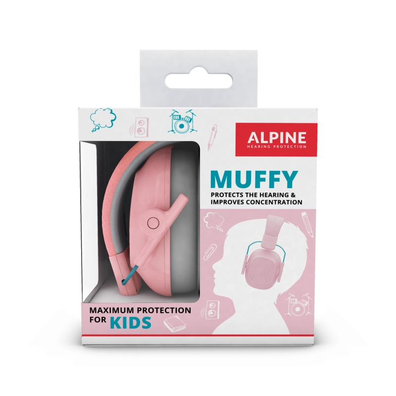 Apsauginės ausinės vaikams Alpine Muffy Kids Pink