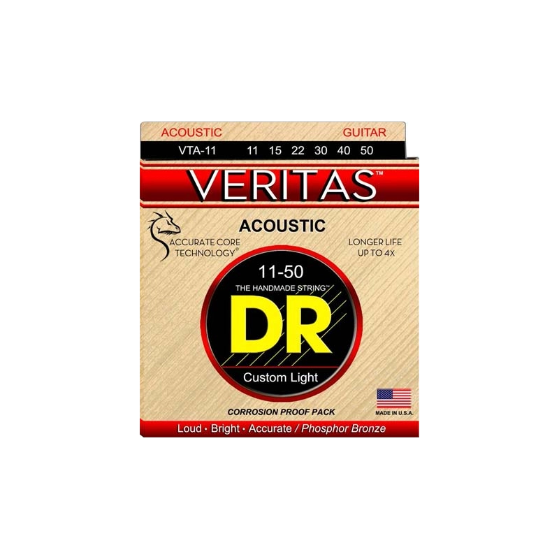 Stygos akustinei gitarai DR Veritas 11-50 VTA-11