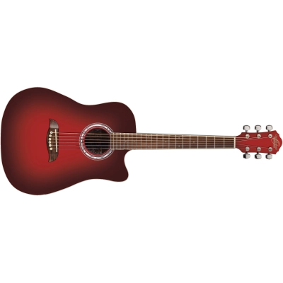 Akustinė gitara Oscar Schmidt OD45CRDBPAK-W-U Red Burst (su dėklu, mediatoriais)