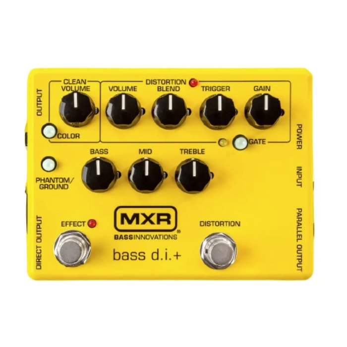 Pedalas Dunlop MXR Bass Distortion+ Yellow