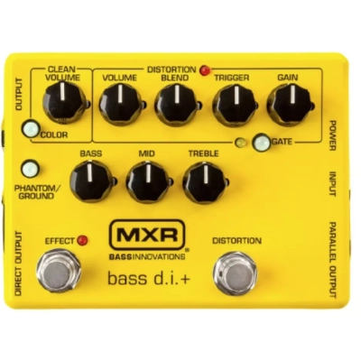 Pedalas Dunlop MXR Bass Distortion+ Yellow