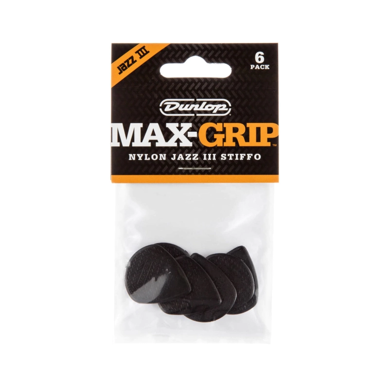 Dunlop 471P3S NYL MAX GRIP JAZZ - 6/PLYPK