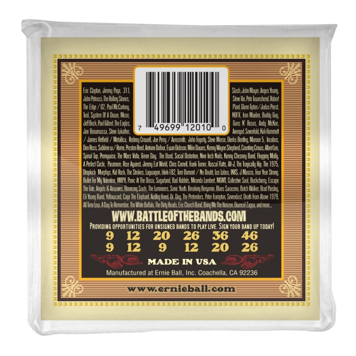 Ernie Ball Earthwood 80/20 Bronze .009-.046 2010