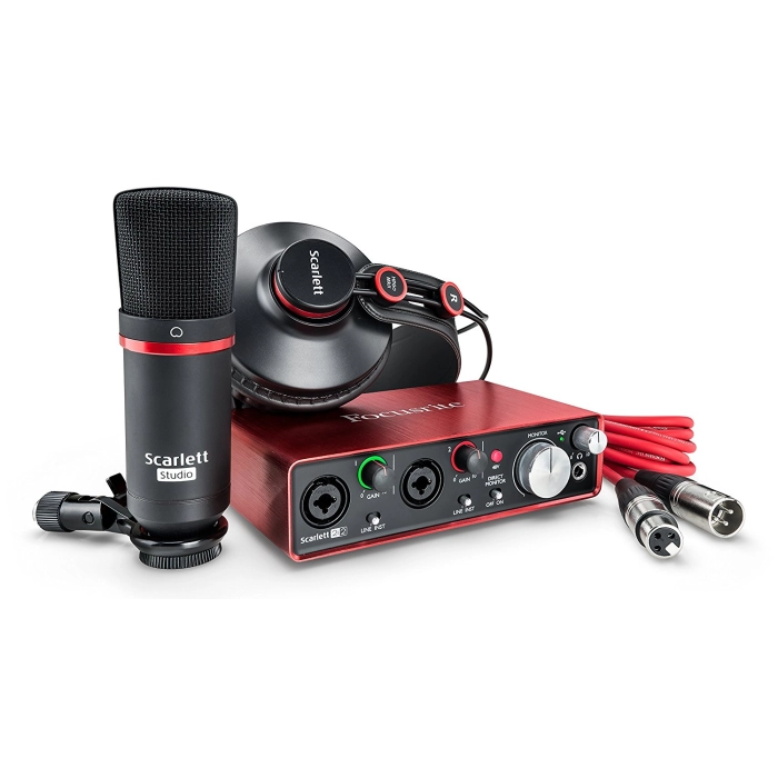 Garso Plokštės Komplektas Focusrite Scarlett 2i2 Studio Pack 2nd