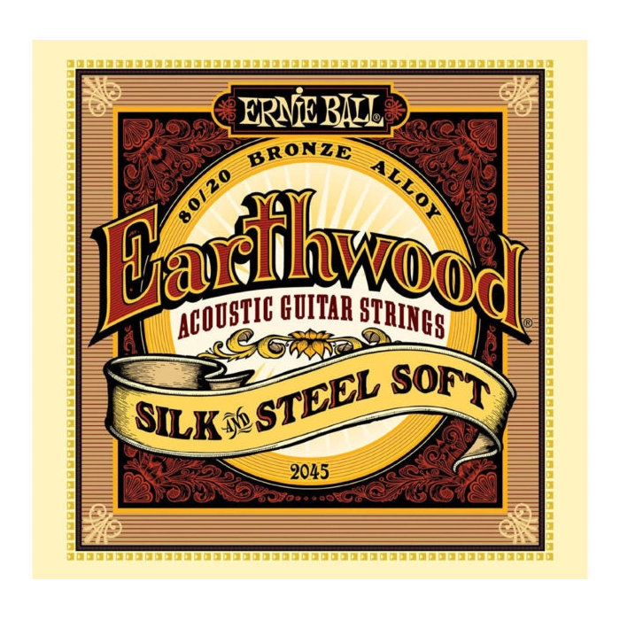 Ernie Ball Earthwood 80/20 Bronze Silk and Steel Soft 2045