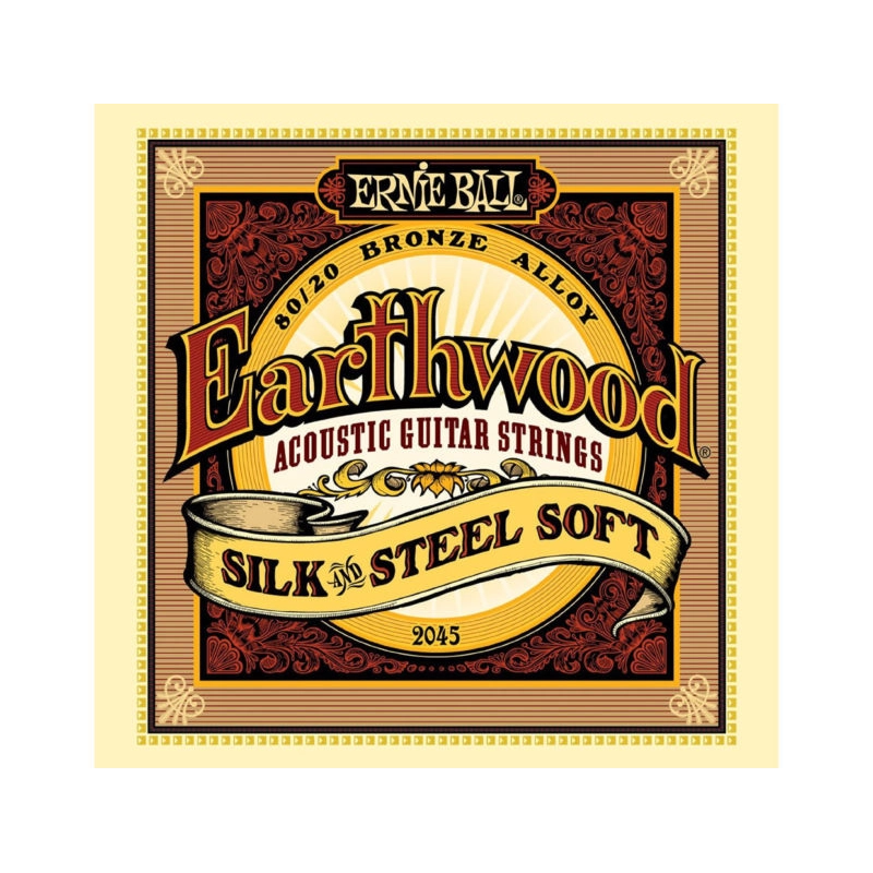 Ernie Ball Earthwood 80/20 Bronze Silk and Steel Soft 2045