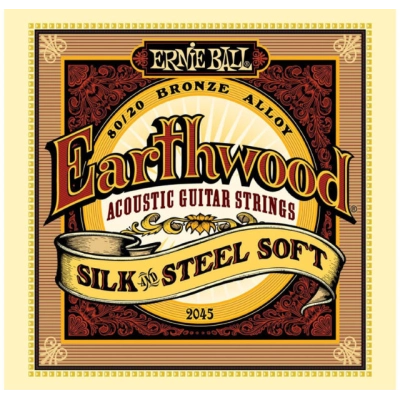 Ernie Ball Earthwood 80/20 Bronze Silk and Steel Soft 2045