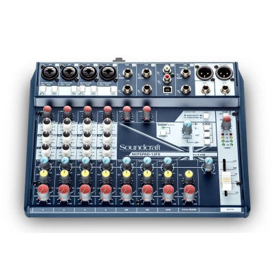 JBL IRX112BT + Soundcraft Notepad-12FX