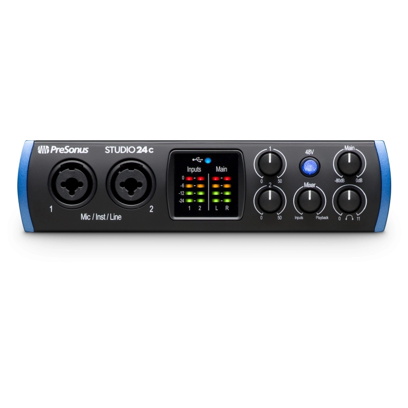 Garso korta PreSonus® Studio 24c, Black and Blue