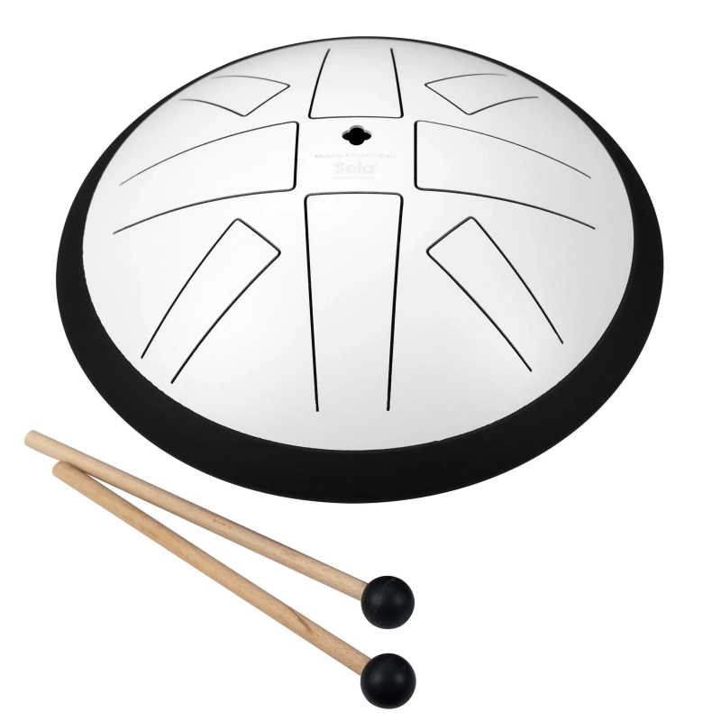 Mėnulio būgnas Sela Melody Tongue Drum 10 C Major White SE372