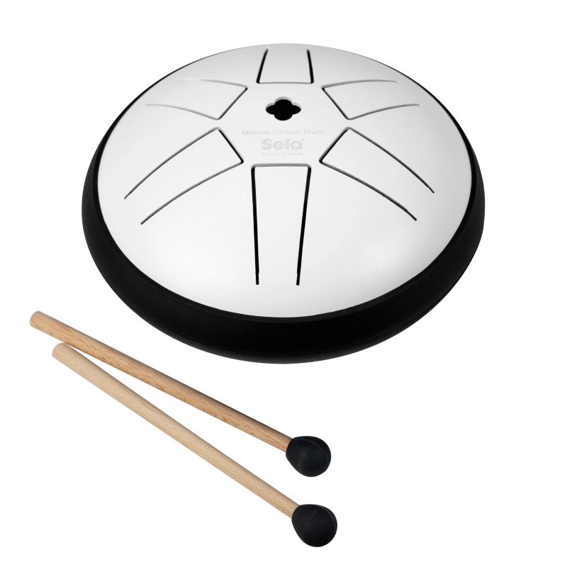 Mėnulio būgnas Sela Melody Tongue Drum 5.5 B5 White SE351