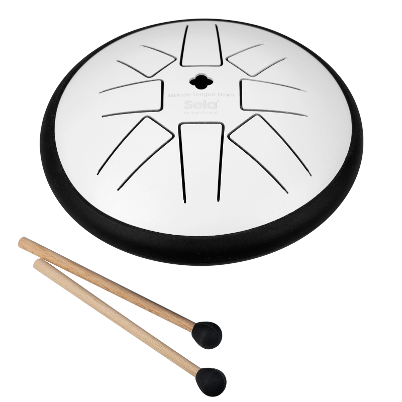 Mėnulio būgnas Sela Melody Tongue Drum 6 G Minor White SE363