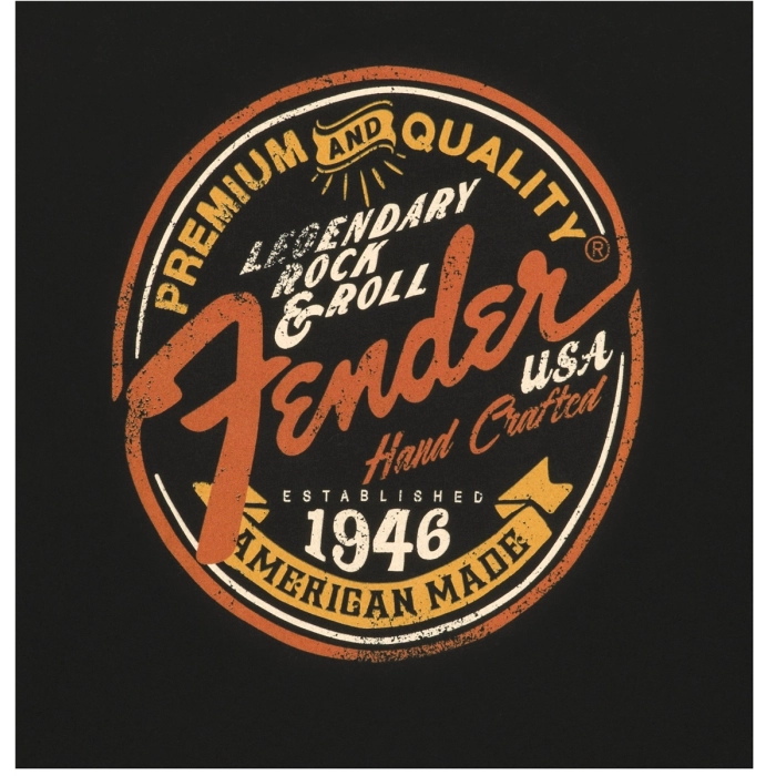 Marškinėliai Fender legendary Rock&Roll womans crew size SM