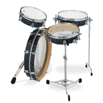 Būgnų komplektas DW Performance 4pc Low Pro Kit black diamond