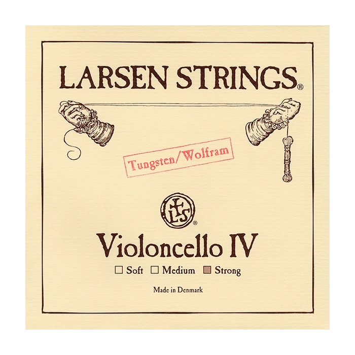 Styga violončelei Larsen C Wire Strong 334.143