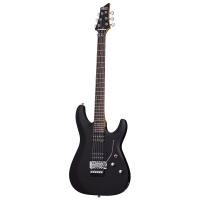 Electric guitar Schecter C-6 FR Deluxe Satin Black