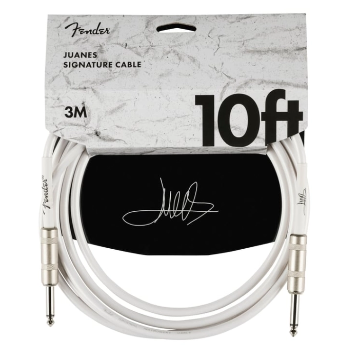 Fender Juanes 10 Instrument Cable, Luna White