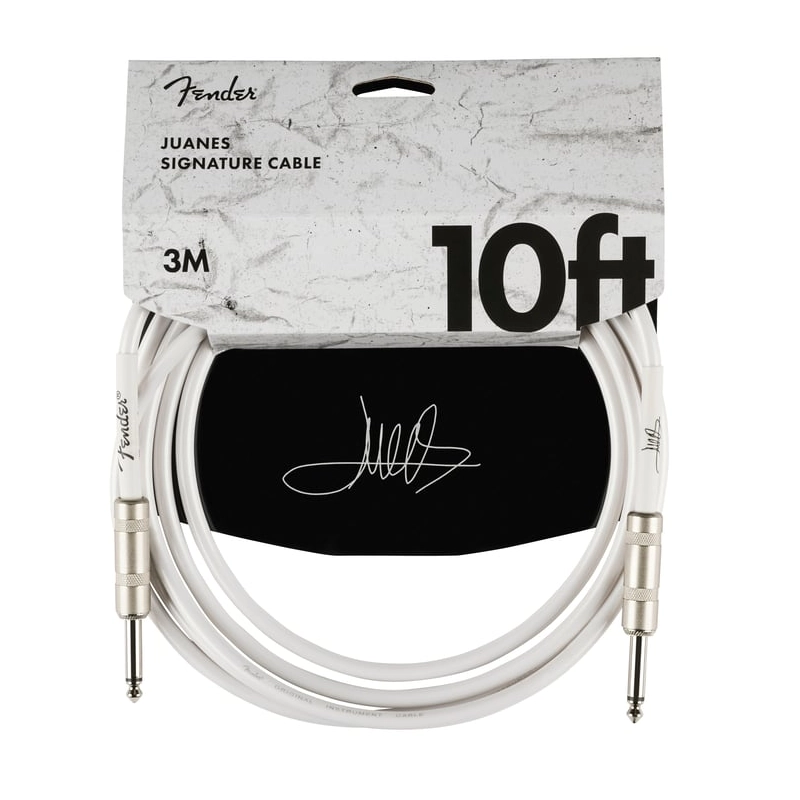 Fender Juanes 10 Instrument Cable, Luna White