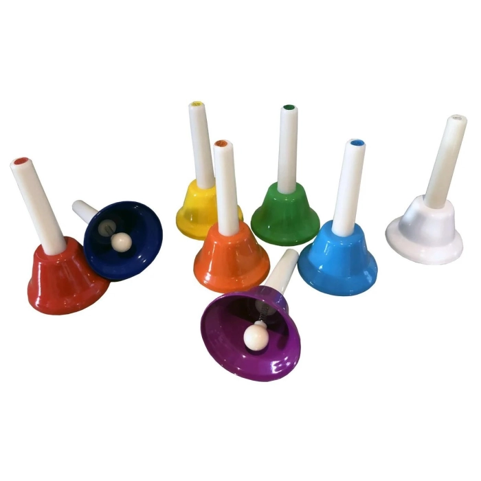 Varpeliai Maxtone 8-Tone Colored Bell Set