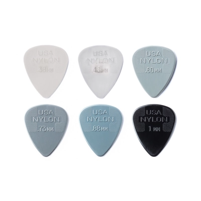 Brauktukai 12 vnt. Dunlop NYLON STANDARD PICK VARIETY PACK - 12 PACK