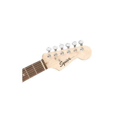 Squier Affinity Series™ Stratocaster® Mustang™ Micro Pack, Laurel Fingerboard, Black, Gig Bag, HD9