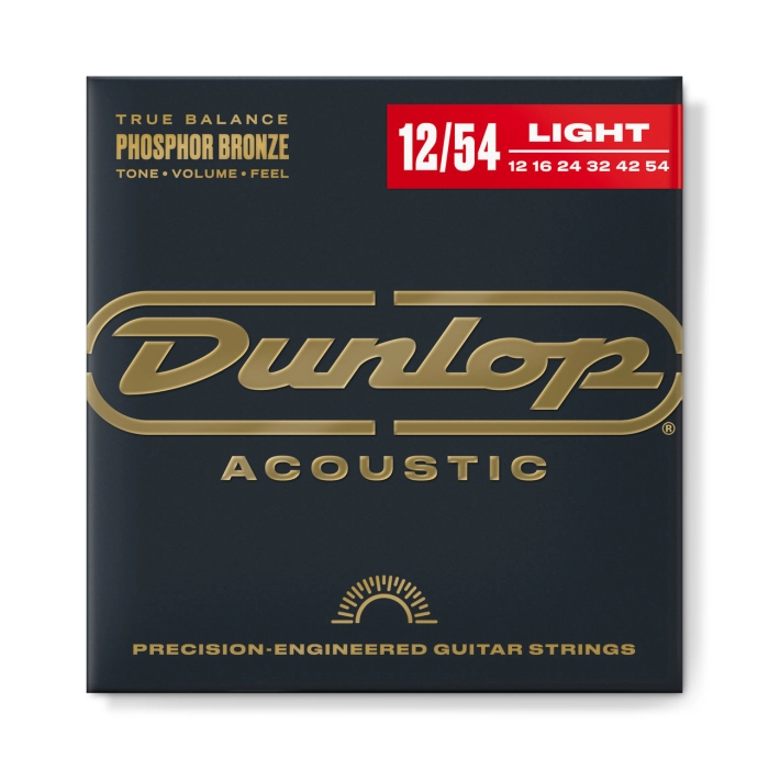 Stygos akustinei gitarai Dunlop Phosphor Bronze .012-.054 DAP1254