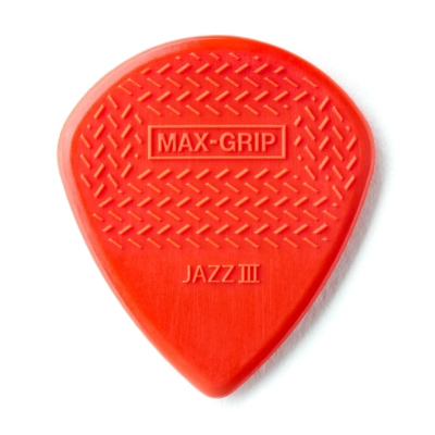 Brauktukas Dunlop MAX-GRIP JAZZ III NYLON PICK