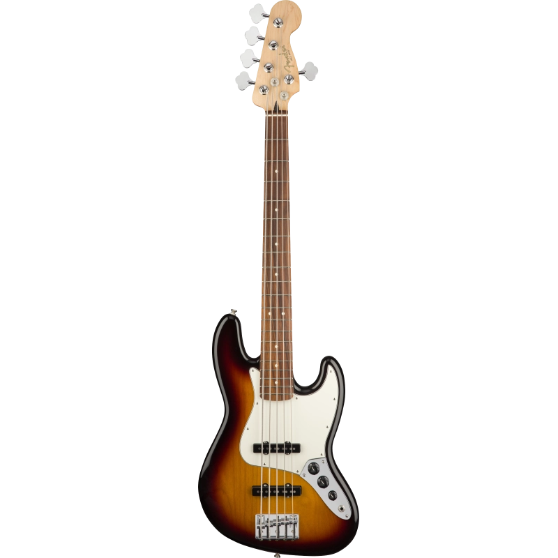 Bosinė gitara Fender Player Jazz Bass® V, Pau Ferro Fingerboard, 3-Color Sunburst