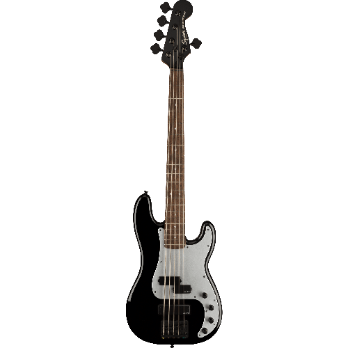 Bosinė gitara Squier Contemporary Active Precision Bass® PH V, Laurel Fingerboard, Silver Anodized Pickguard, Black