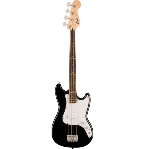 Bosinė gitara trumpa skale Squier Sonic® Bronco™ Bass, Laurel Fingerboard, White Pickguard, Black