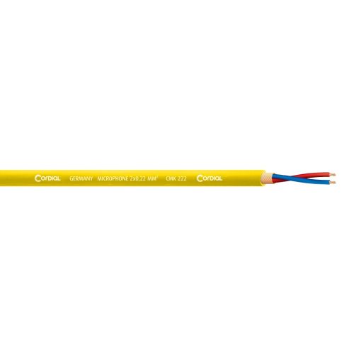 Microphone Cable Cordial CMK 222 Yellow