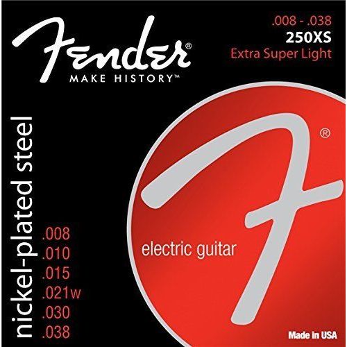 electric guitar strings Fender 250XS Nickel-Plated Steel .008-.038 073-0250-402