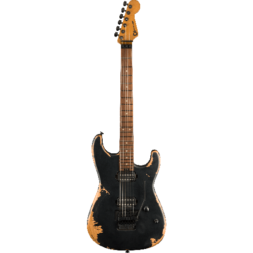 Elektrinė gitara Charvel Pro-Mod Relic San Dimas® Style 1 HH FR PF, Pau Ferro Fingerboard, Weathered Black