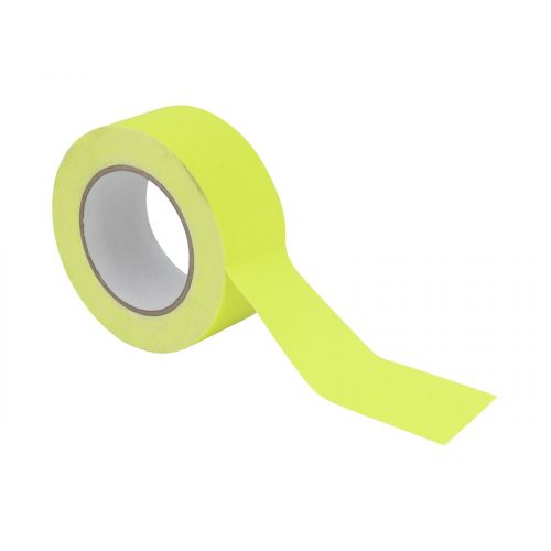 Gaffa lipni juosta 50mm x 25m neoninės geltonos spalvos UV aktyvus