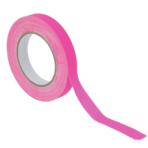 Gaffa lipni juosta 19mm x 25m neoninė rožinė UV aktyvi