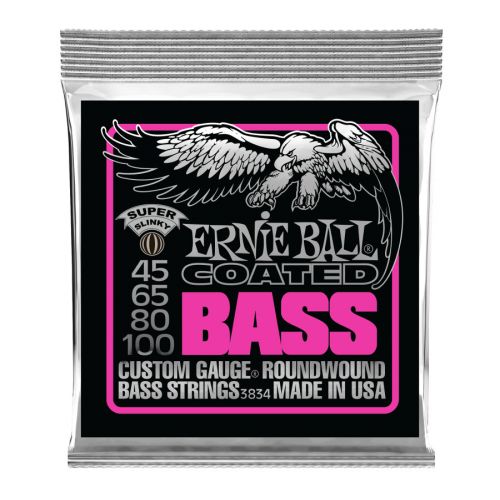 Bass guitar strings Ernie Ball Coated Roundwound .045-.100 