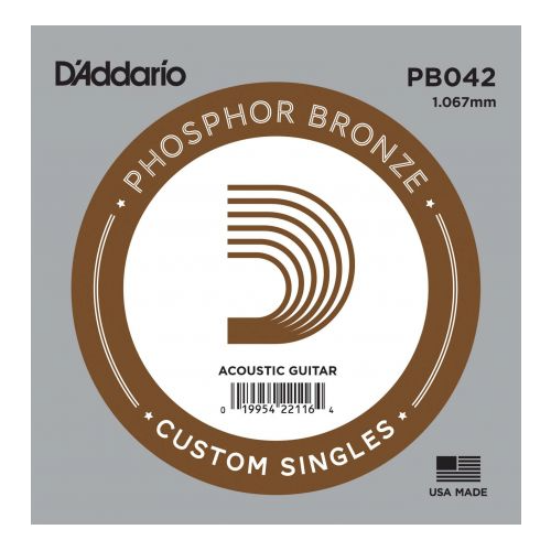 Acoustic guitar string D'addario Phosphor Bronze .042 PB042