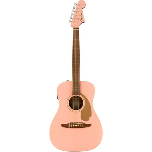 Elektroakustinė gitara Fender FSR Malibu Player, Walnut Fingerboard, Shell Pink