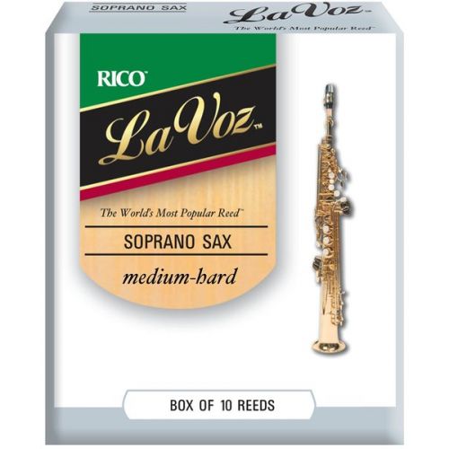Soprano saxophone reed Rico La Voz Medium Hard RIC10MH